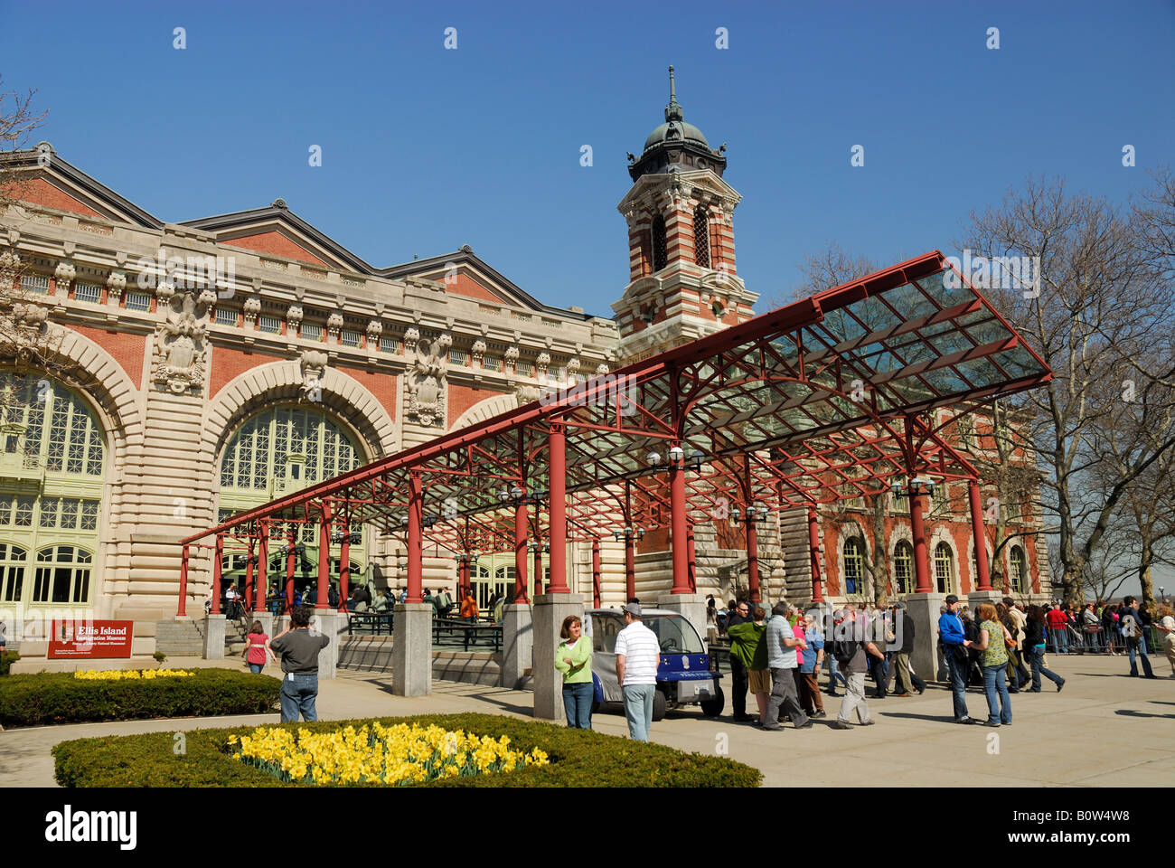 Das Immigration Museum auf Ellis Island, New York Stockfoto