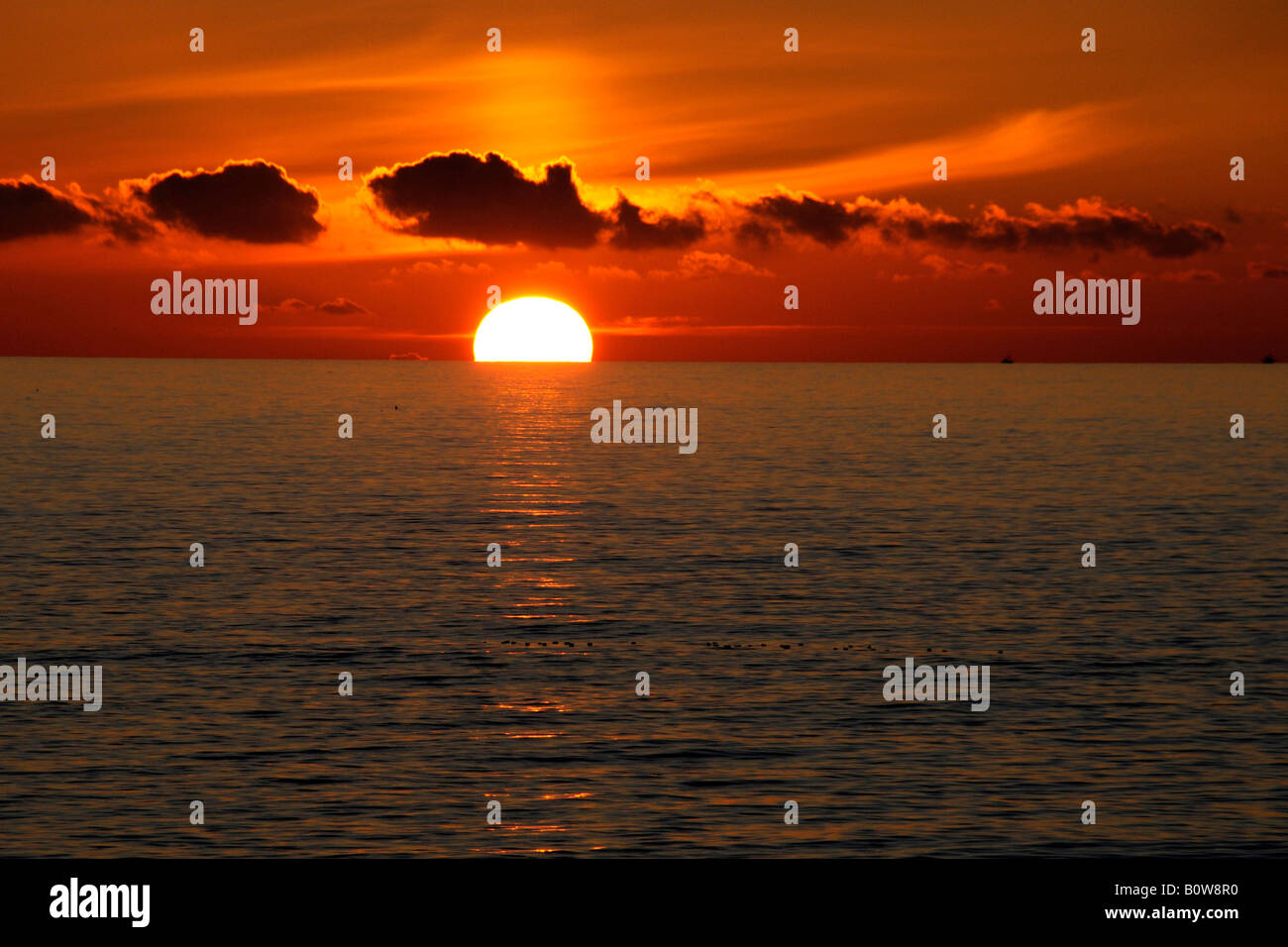 Meer von einem Strand entfernt, 5 km südlich von Westerland, Sylt, nordfriesischen Insel, Schleswig-Holstein, Deutschland, Europa Stockfoto