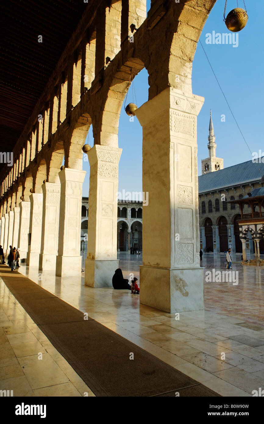 Große Moschee von Damaskus aka Omayyaden-Moschee, Damaskus, UNESCO-Weltkulturerbe, Syrien, Naher Osten Stockfoto