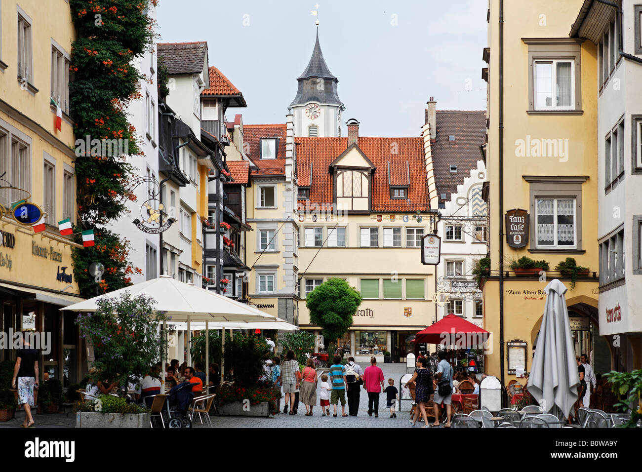 Maximilianstraße, Maximilians Street, Lindau, Bodensee, Bayern ...