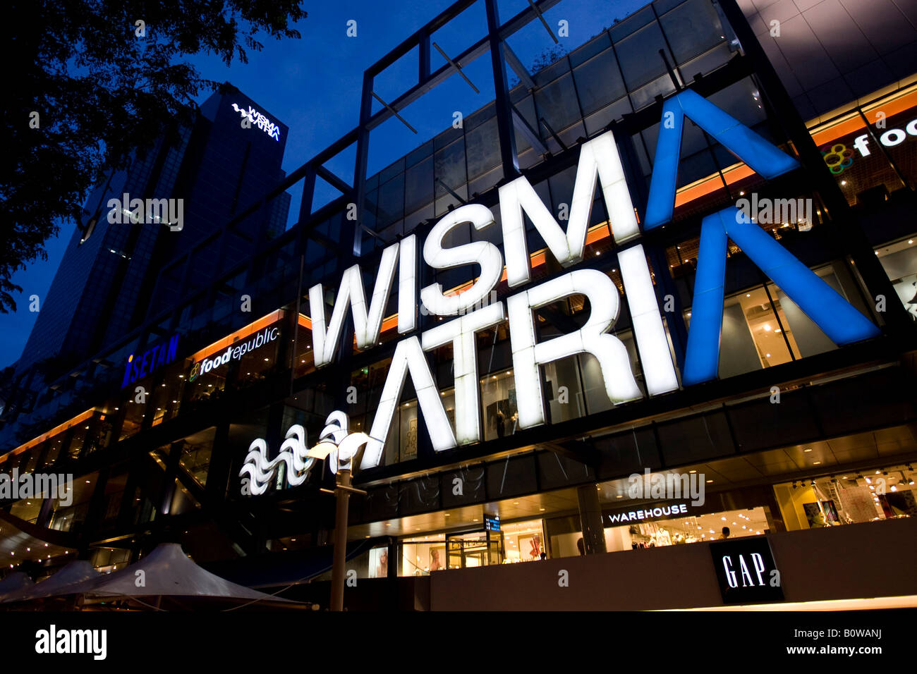 Wisma Atria Einkaufszentrum Orchard Road, Singapur, Südostasien Stockfoto