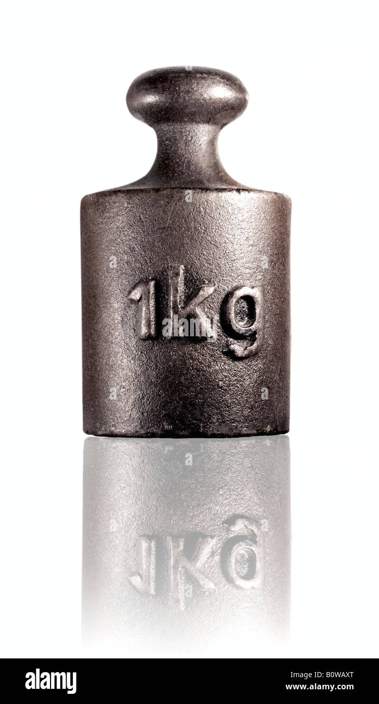 1 kg, Kilogramm Gewicht Stockfotografie - Alamy