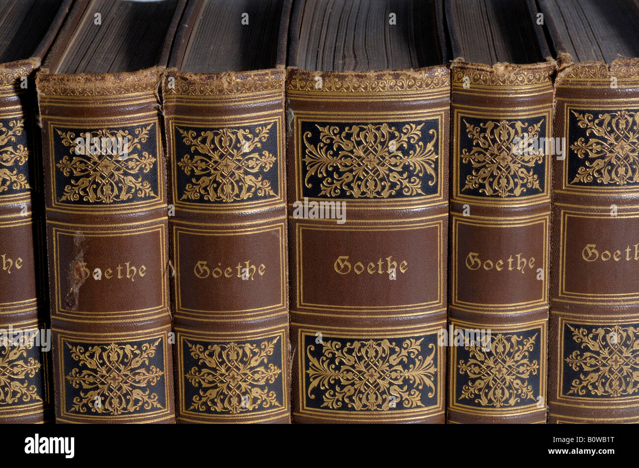 Alte Klassiker Ausgabe Bücher, Goethe Stockfoto