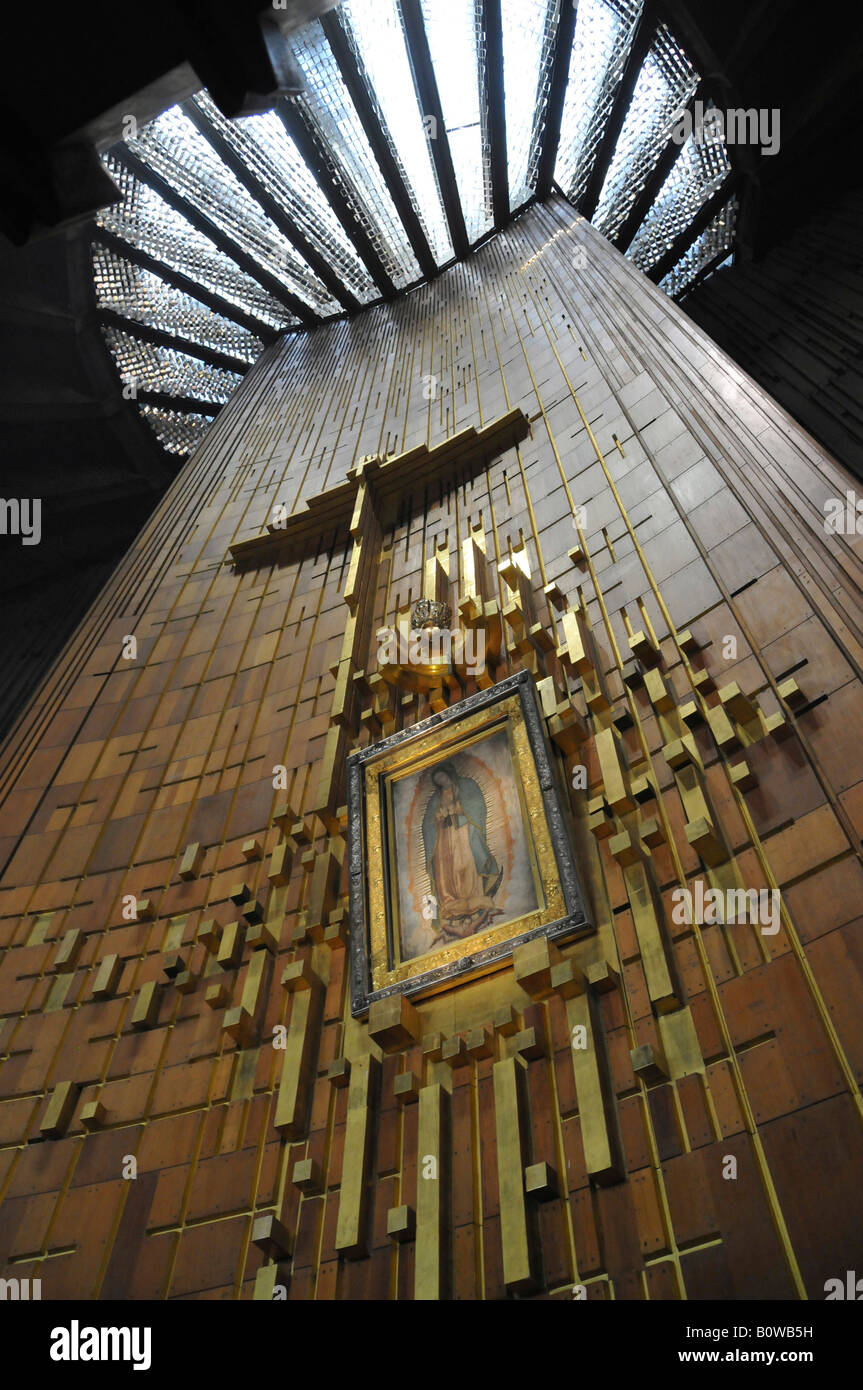 Kirche der Tilma, neue Basilika Guadalupe in Mexiko-Stadt, Mexiko, Nordamerika Stockfoto