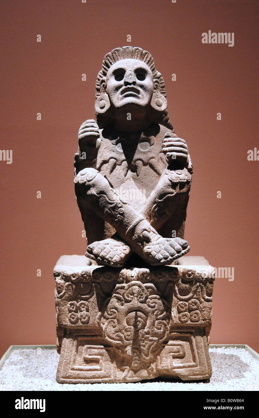 Xochipilli, präkolumbianischen Gott, Museumsstück, Museo Nacional de Antropología, nationale Museum für Anthropologie, Mexiko-Stadt, Mexiko Stockfoto