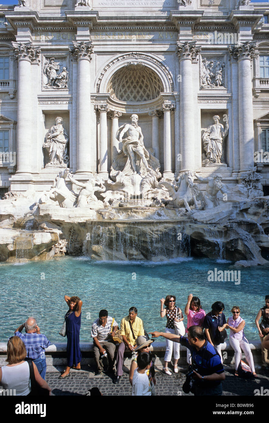 Fontana di Trevi, Fontana di Trevi, Rom, Latium, Italien Stockfoto