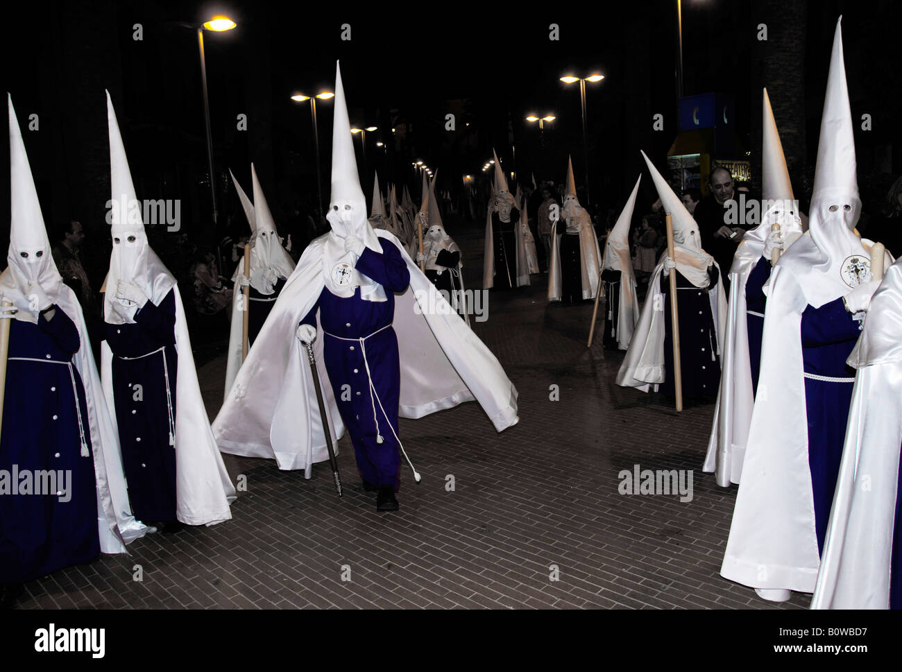 Semana Santa Prozession, Karwoche, Huelva, Andalusien, Spanien Stockfoto