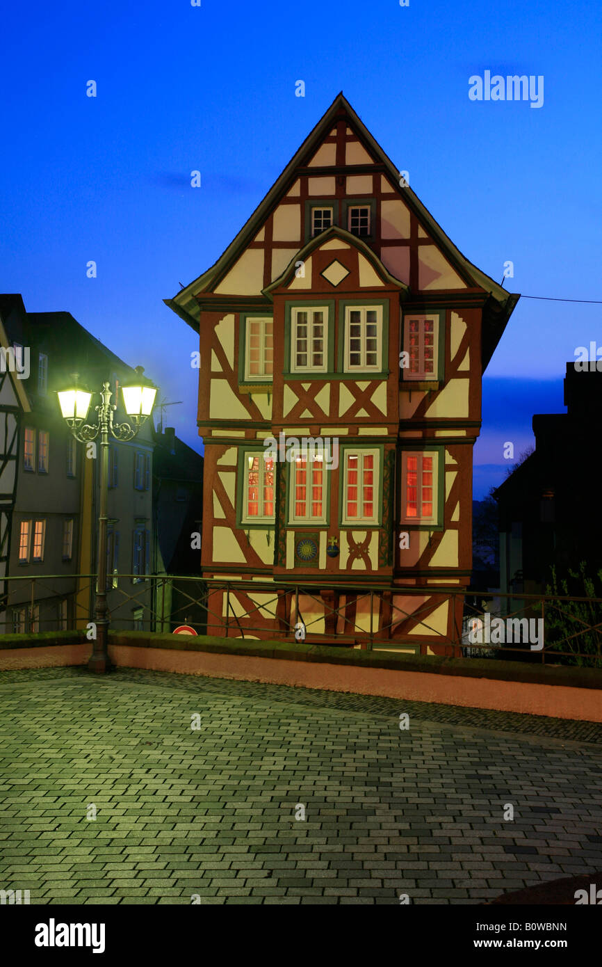 Fachwerkhaus, Kornmarkt in der Altstadt von Wetzlar, Hessen, Deutschland Stockfoto