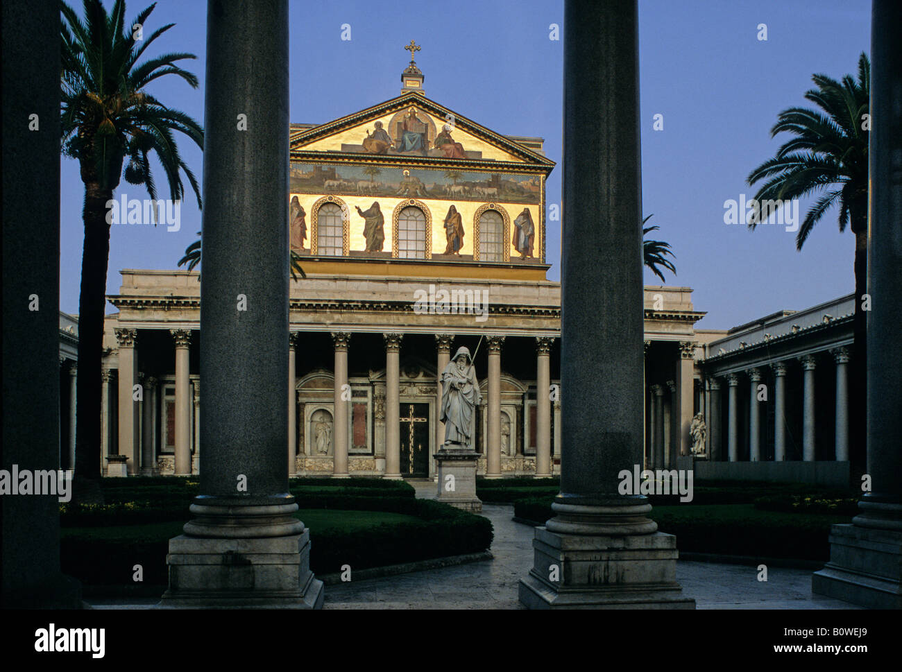 San Paolo Fuori le Mura, Basilika St. Paul vor den Mauern, Rom, Latium, Italien Stockfoto