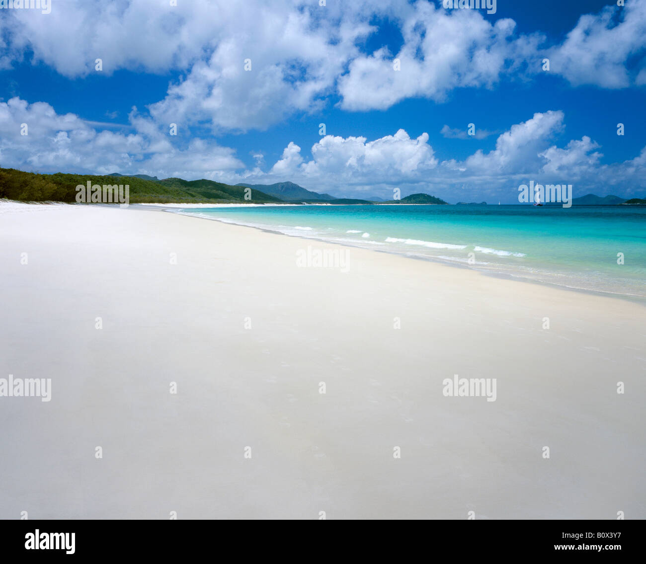 Whitehaven Beach, Whitsunday Island, Australien Stockfoto
