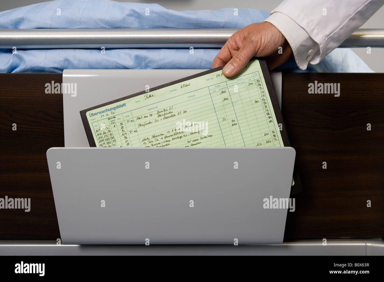 Medizinische Patientenakte Stockfoto