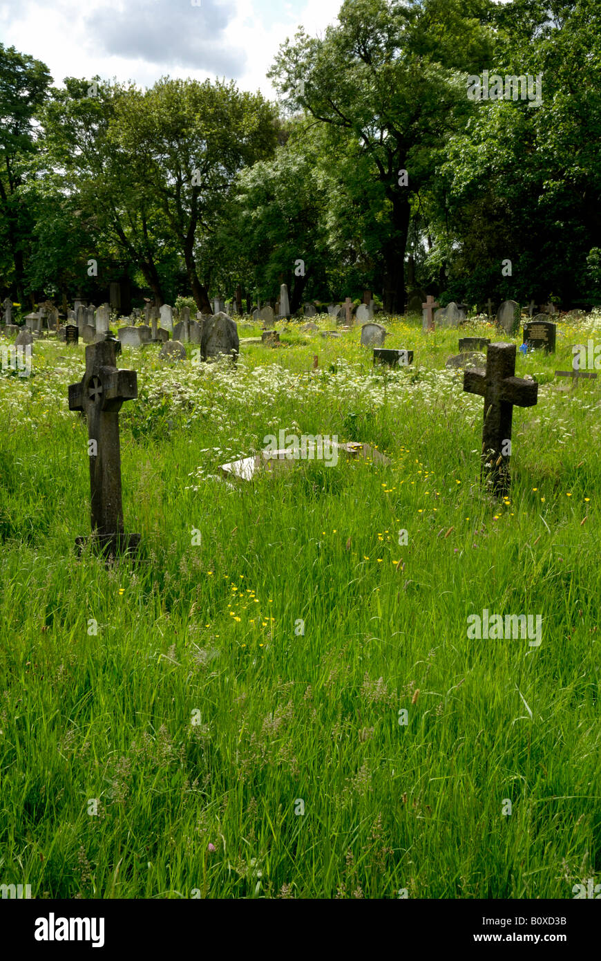 Kensal Green Cemetery London England Stockfoto