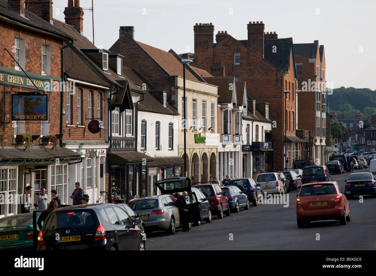 die High Street Marlborough Wiltshire England UK Stockfoto