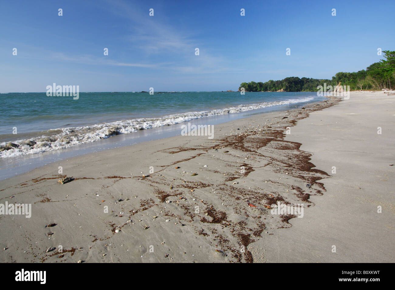 Verlassenen Strand, Pulau Labuan, Sabah, Malaysia Borneo Stockfoto