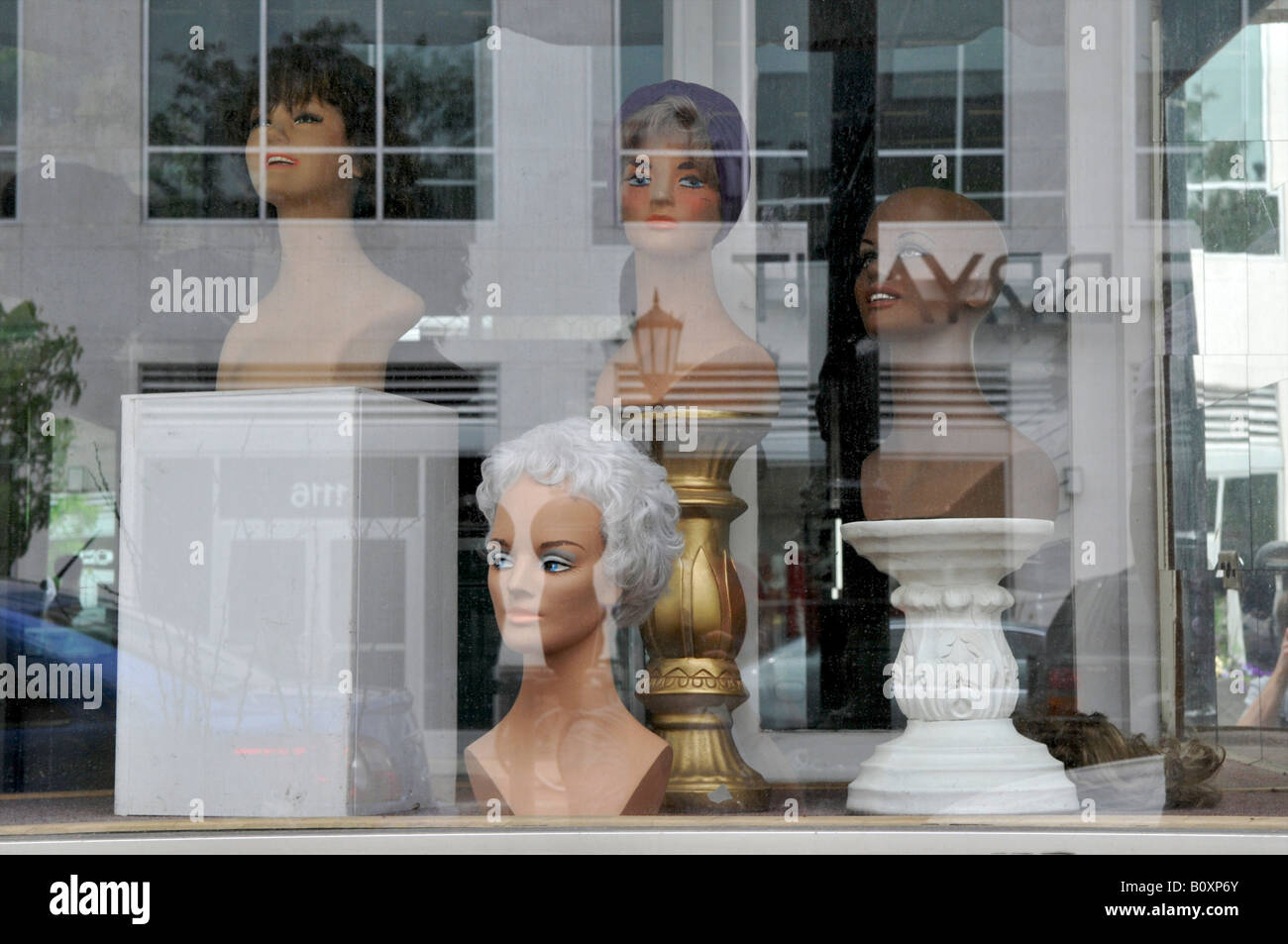 Mannequin s auf dem Display in Oak Park, Illinois Stockfoto
