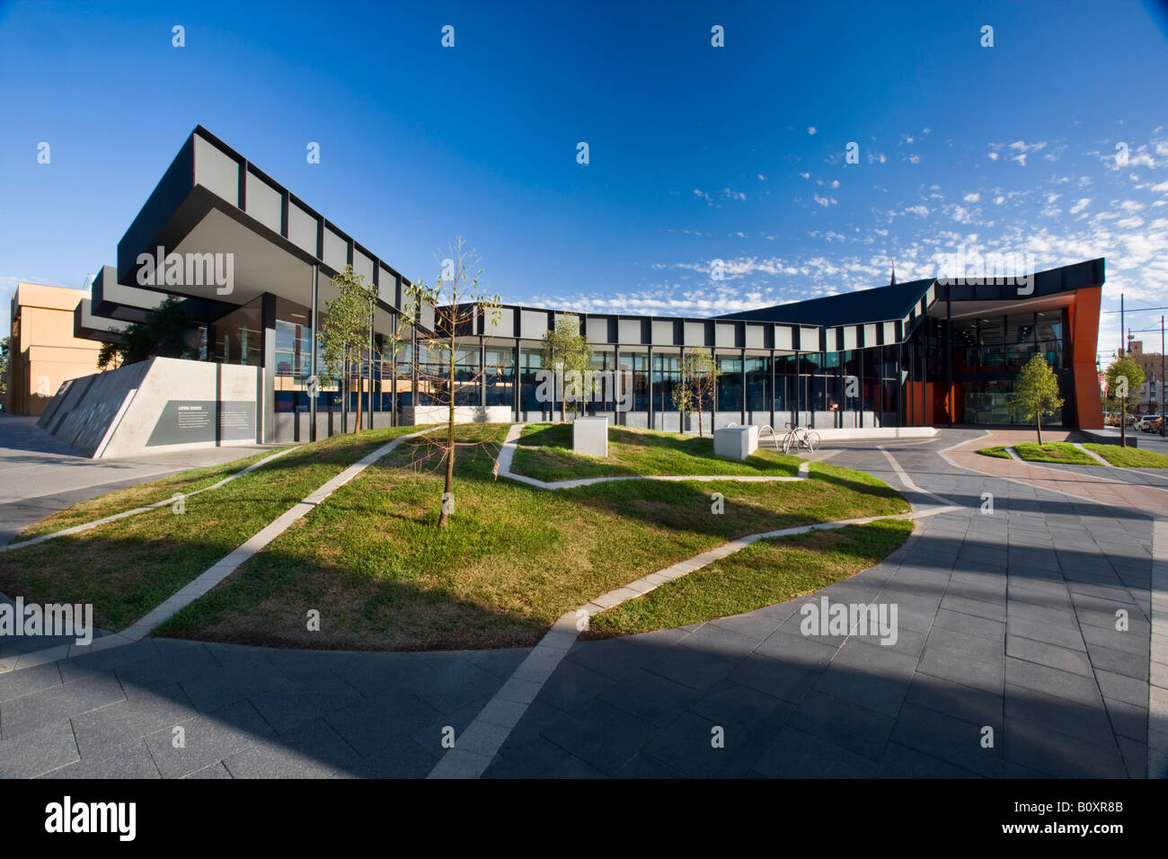 Albury Cultural Precinct, Albury, New South Wales, Australien. Architekt: Ashton Raggatt McDougall Stockfoto