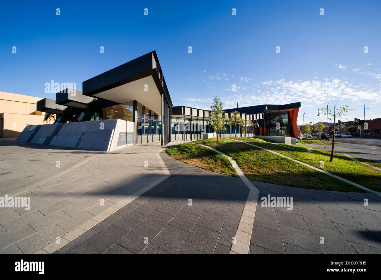 Albury Cultural Precinct, Albury, New South Wales, Australien. Architekt: Ashton Raggatt McDougall Stockfoto