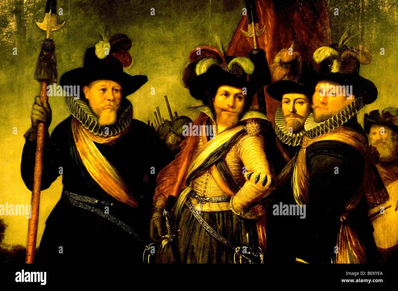 Die Staats-und Regierungschefs der orange Miliz Firma 1614 1617 ROCHUS JACOBSZ DELFF 1572 1617 PANEL Niederlande Holland Niederlande Stockfoto