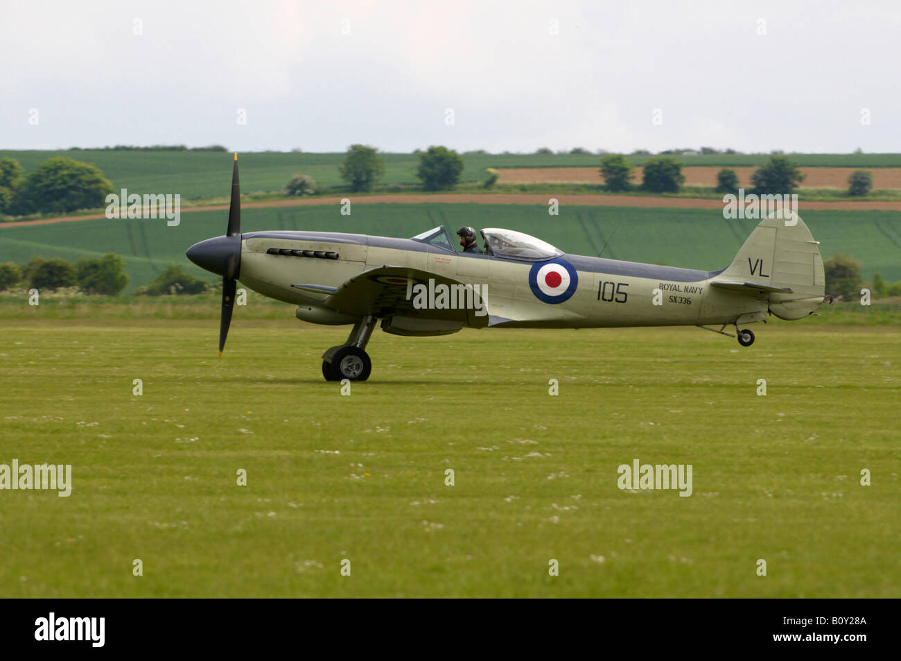 Supermarine Seafire RN Frühling Duxford Airshow 2008 Stockfoto