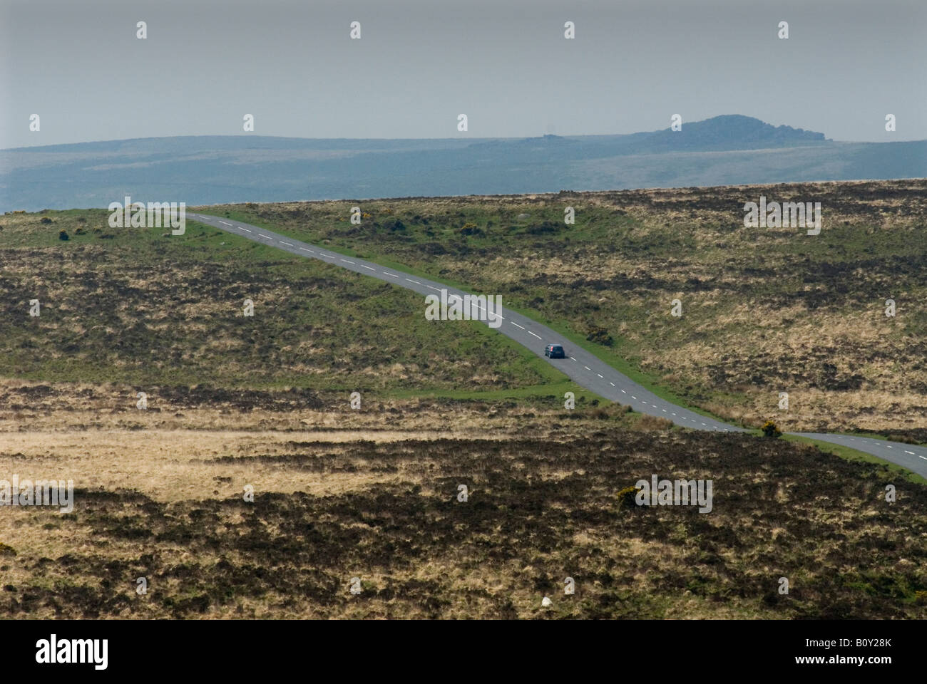 Dartmoor National Park Road Tourismus Devon Stockfoto