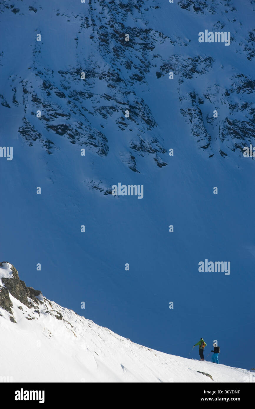 Österreich, Arlberg, Albona, Ski-Langlauf Stockfoto