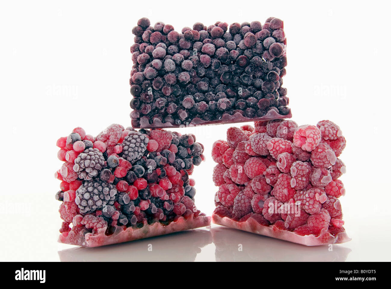 Gefrorene Beeren Stockfoto