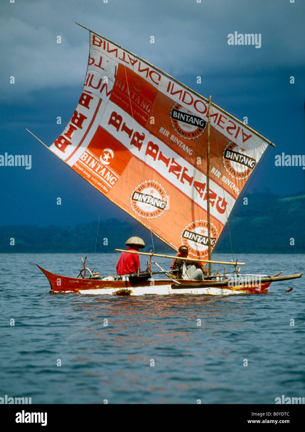 Boot im Bunaken National Park in der Nähe von Manado, Indonesien, Sulawesi Stockfoto