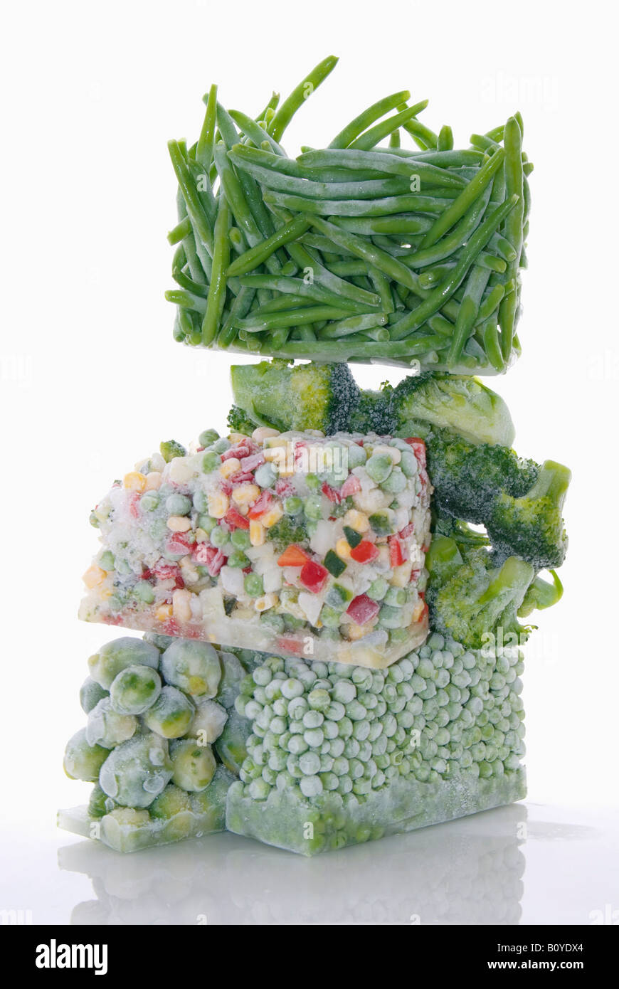 Gefrorenes Gemüse Stockfoto