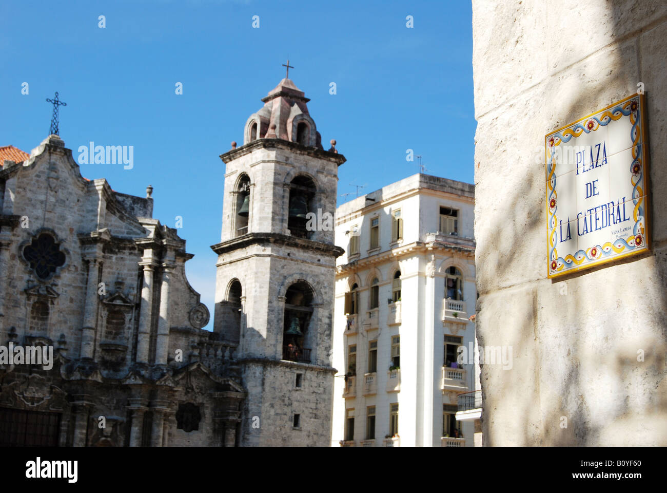 Die Catedral de San Cristobal De La Habana Plaza De La Catedral Havanna Vieja Stockfoto