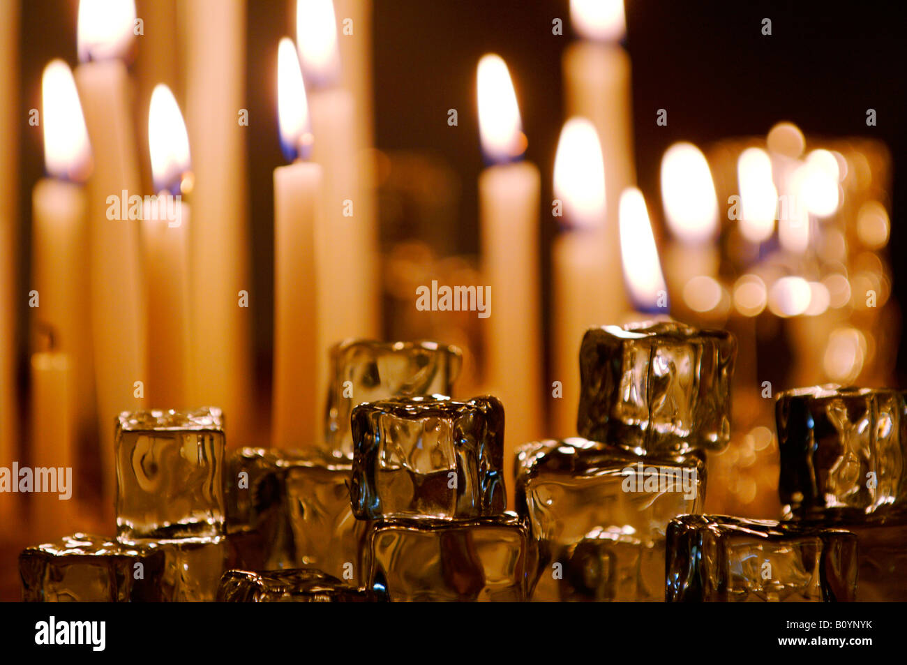 Brennende Kerzen Stockfoto