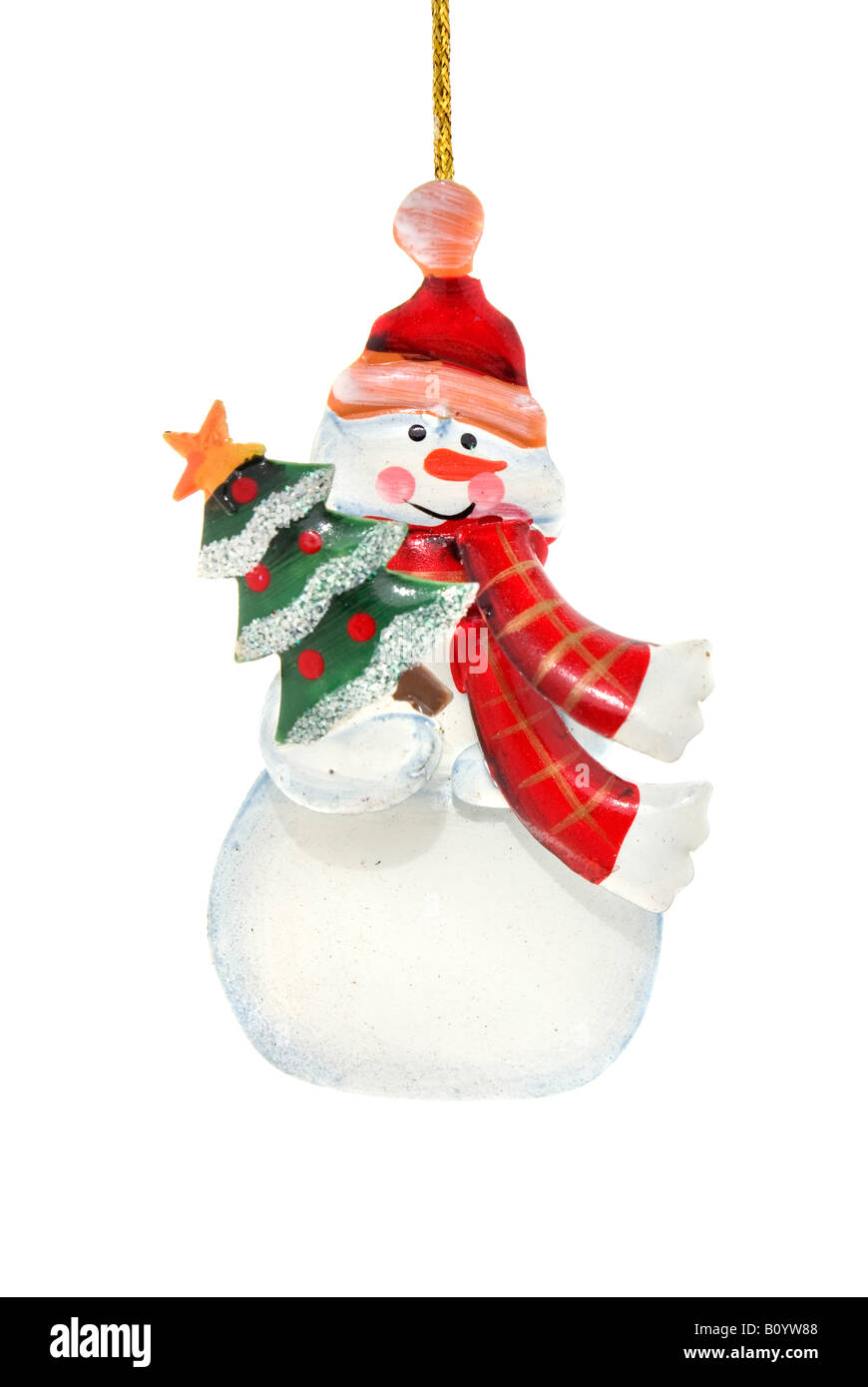 Weihnachtsdekoration, Schneemann Stockfoto