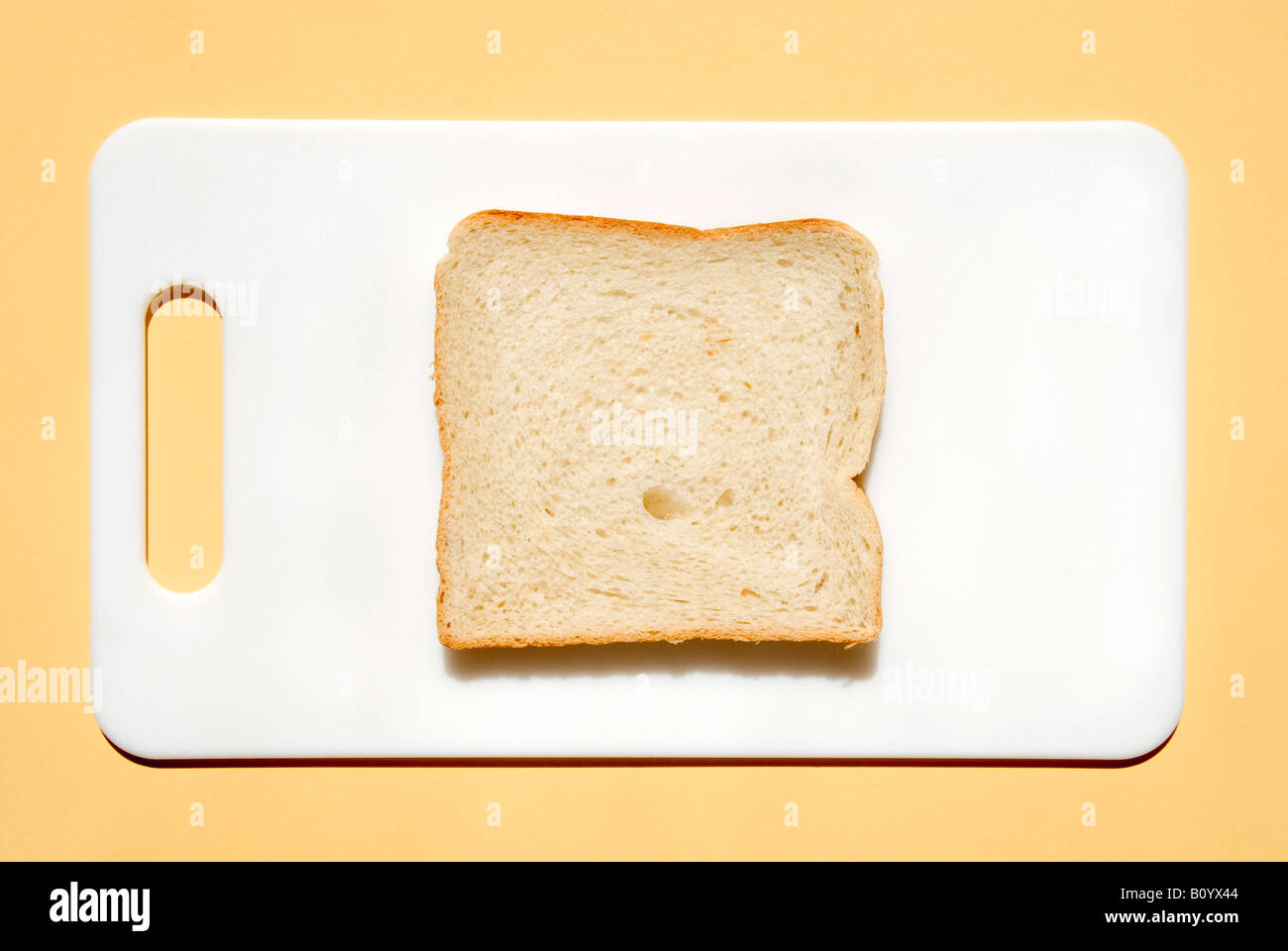 Scheibe Toast, Elaveted Blick Stockfoto