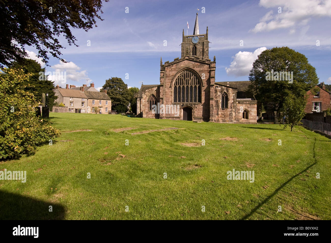 Str. Mary die Jungfrau Pfarrkirche Wirksworth Derbyshire Stockfoto