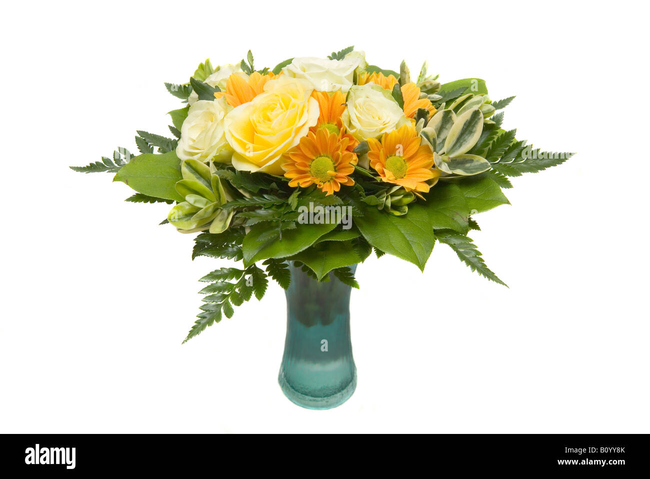 Gesteck in vase Stockfoto