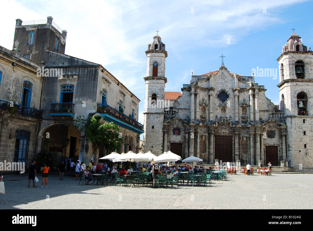 Die Catedral de San Cristobal De La Habana Plaza De La Catedral Havanna Vieja Stockfoto