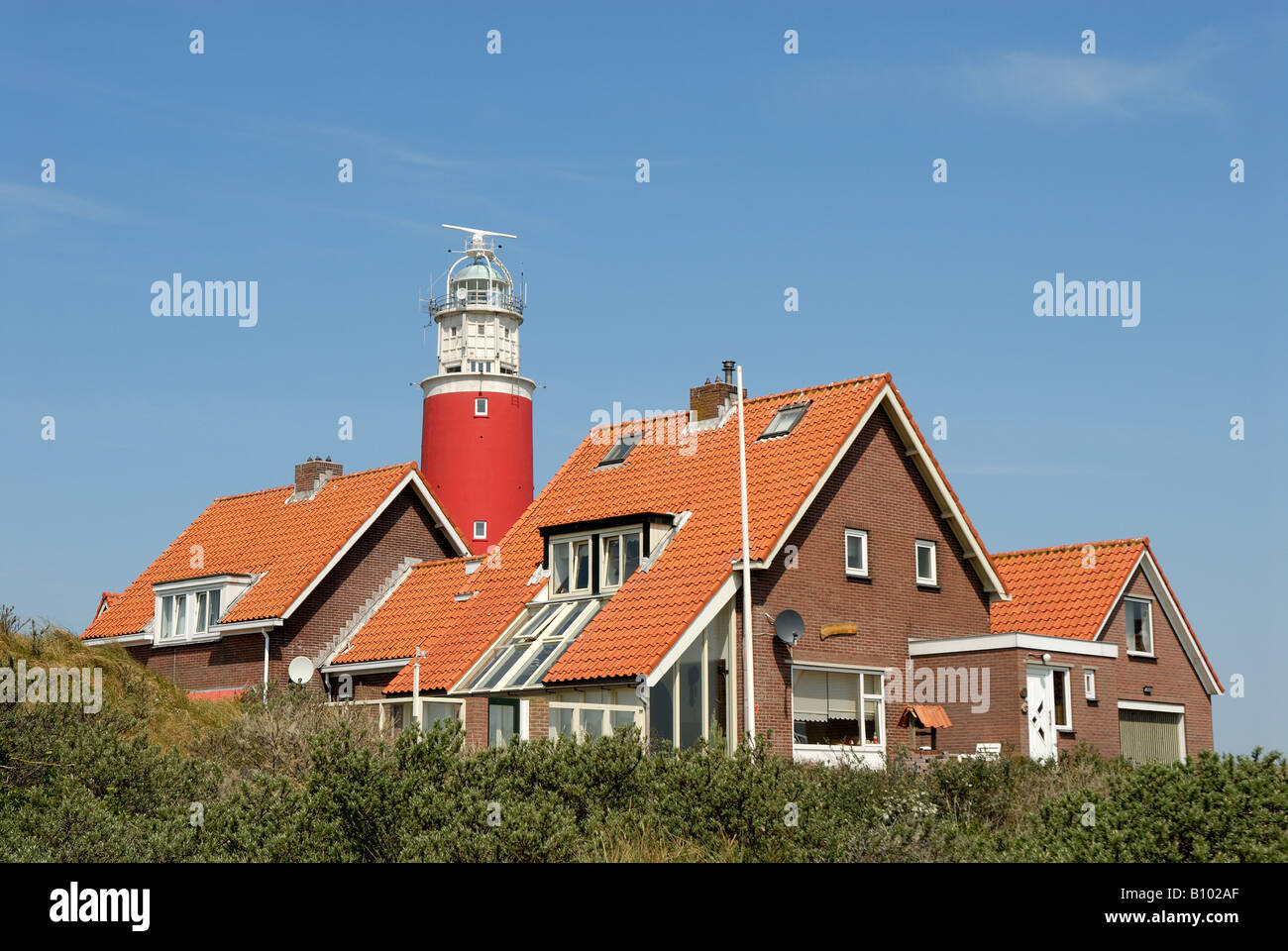 Leuchtturm von Texel, Niederlande Stockfoto