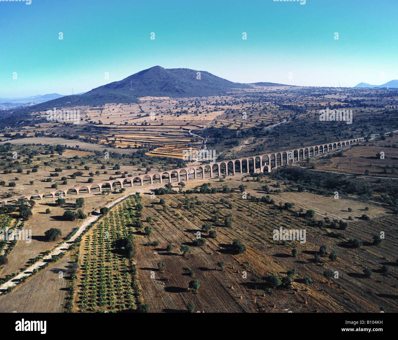 Luftaufnahmen über Aquädukt Staates Hidalgo Mexiko Stockfoto