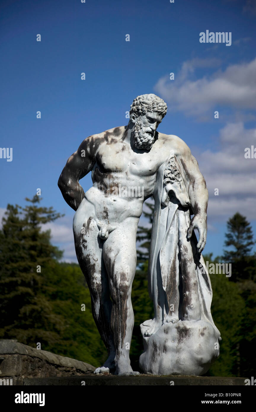 Statue des Herkules, Herkules Garten, Blair Castle, Blair Atholl Perthshire, Schottland, UK, Europa Stockfoto