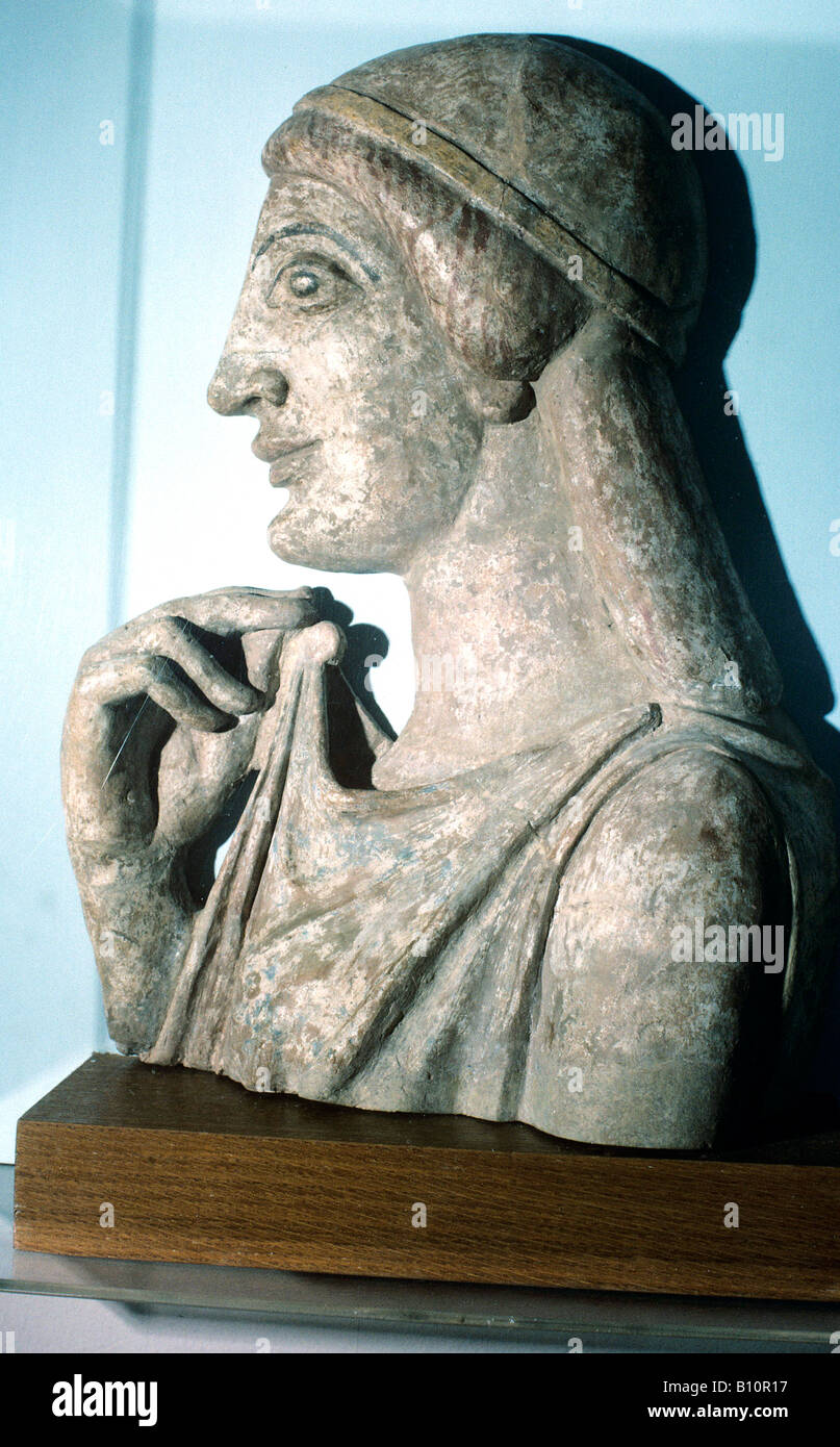 Göttin Hestia 480 v. Chr. Griechenland Stockfoto