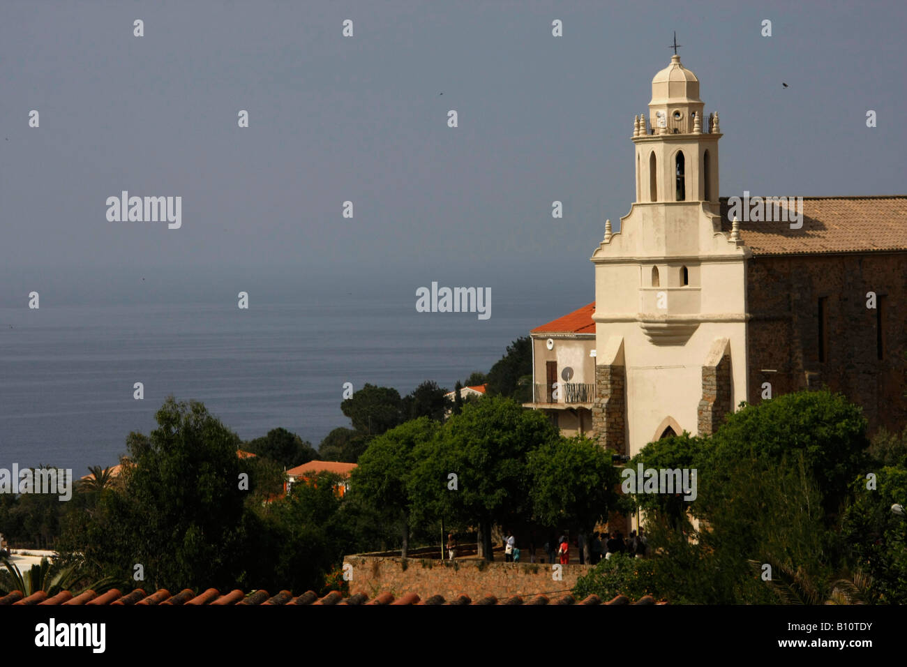 die griechische Kirche in Cargese Korsika Frankreich Stockfoto