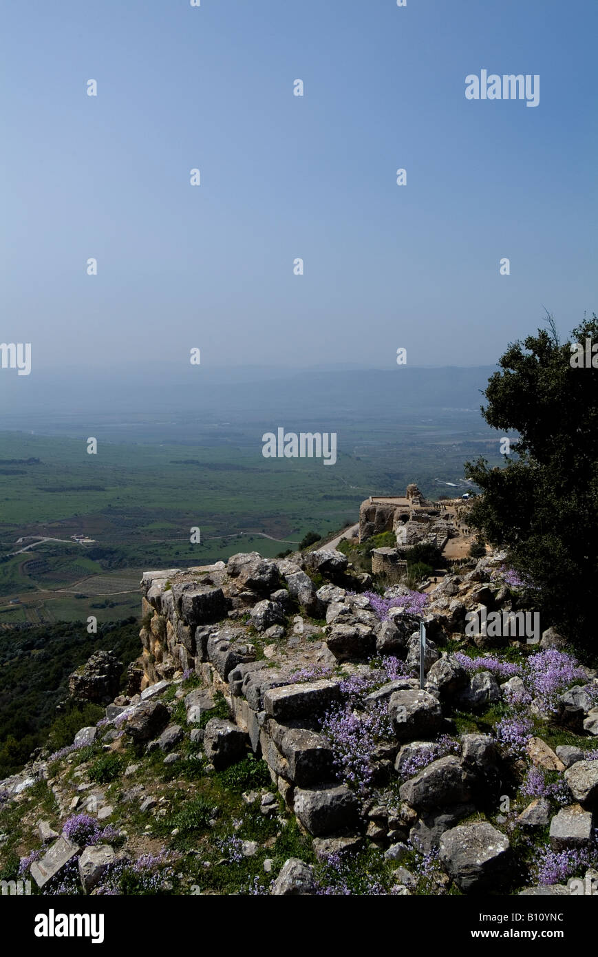 Nimrods Festung Qalaat Namrud, Schloss der große Klippe, Mivtzar Nimrod, Golanhöhen israel Stockfoto