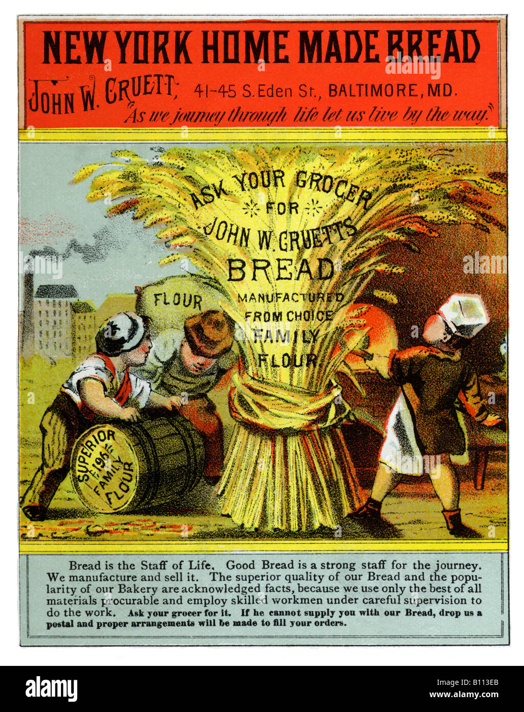 New York, hausgemachtes Brot Stockfoto