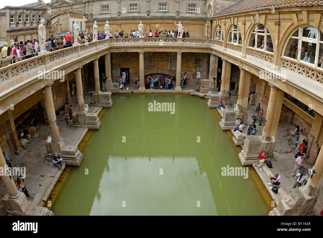 Römische Bäder, Bath, Somerset Stockfoto