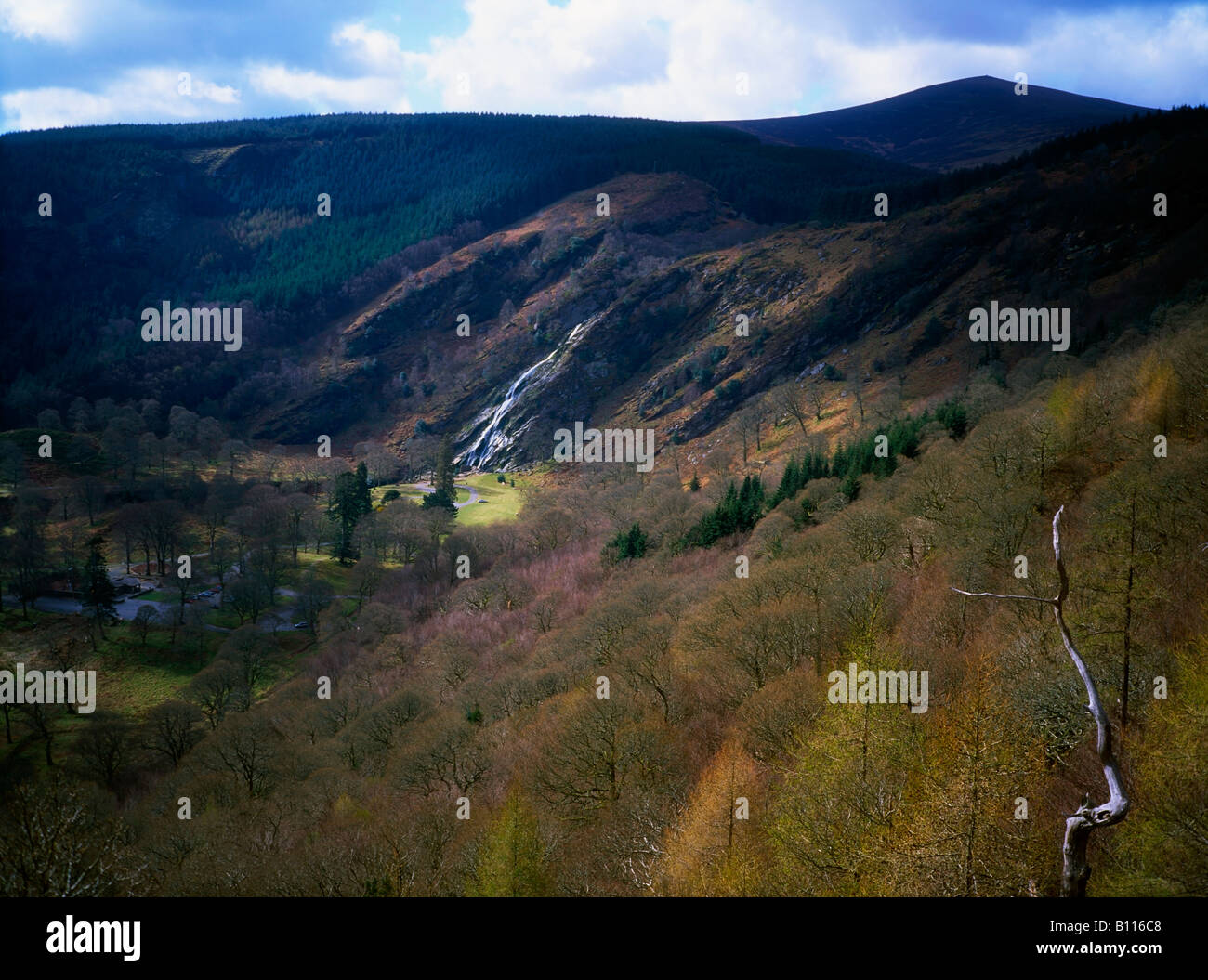 Powerscourt Wasserfall, Co Wicklow, Irland Stockfoto