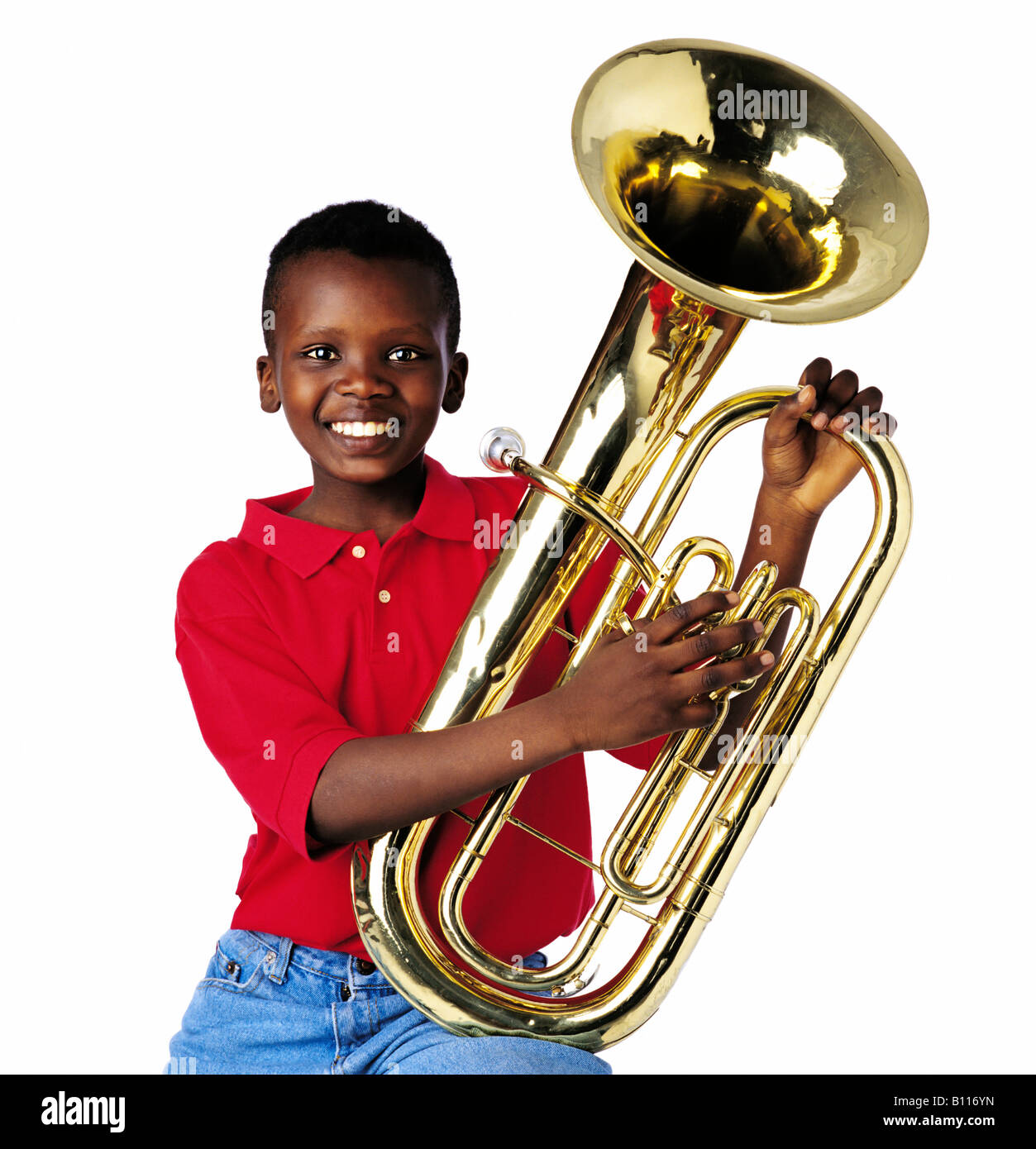 Boy With Tuba Stockfotos und bilder Kaufen Alamy