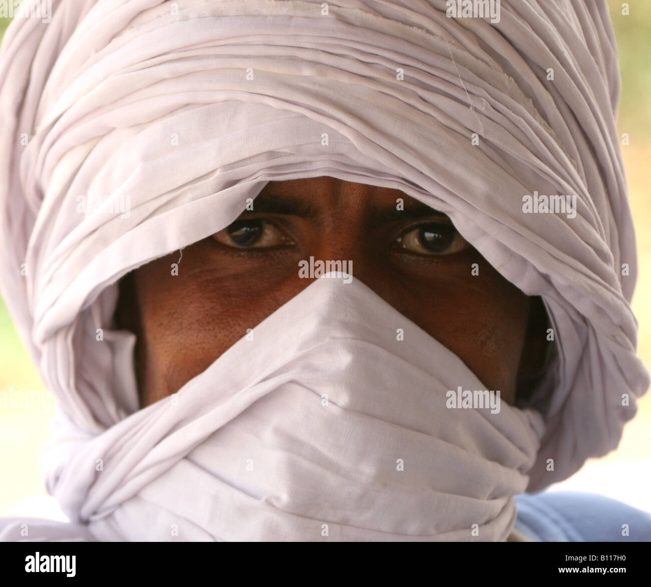 Porträt eines Beduinen im Tschad Stockfoto