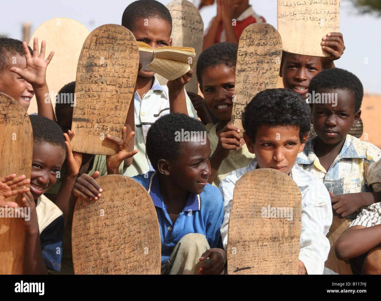 Jungen lernen, den Koran in Mauretanien, Westafrika Stockfoto