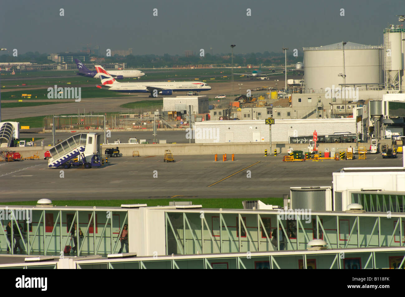 UK England Flughafen Heathrow terminal 5-2008 Stockfoto
