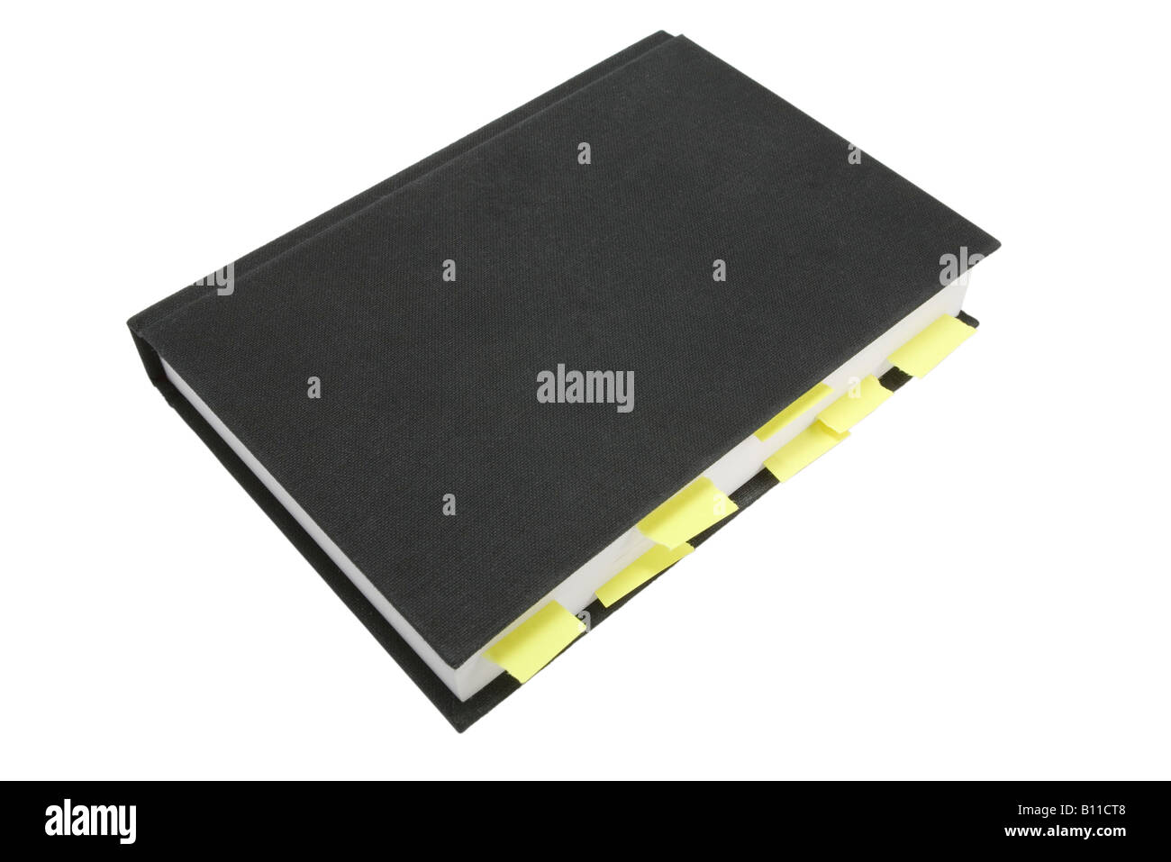 Buchen Sie mit Lesezeichen Stockfoto