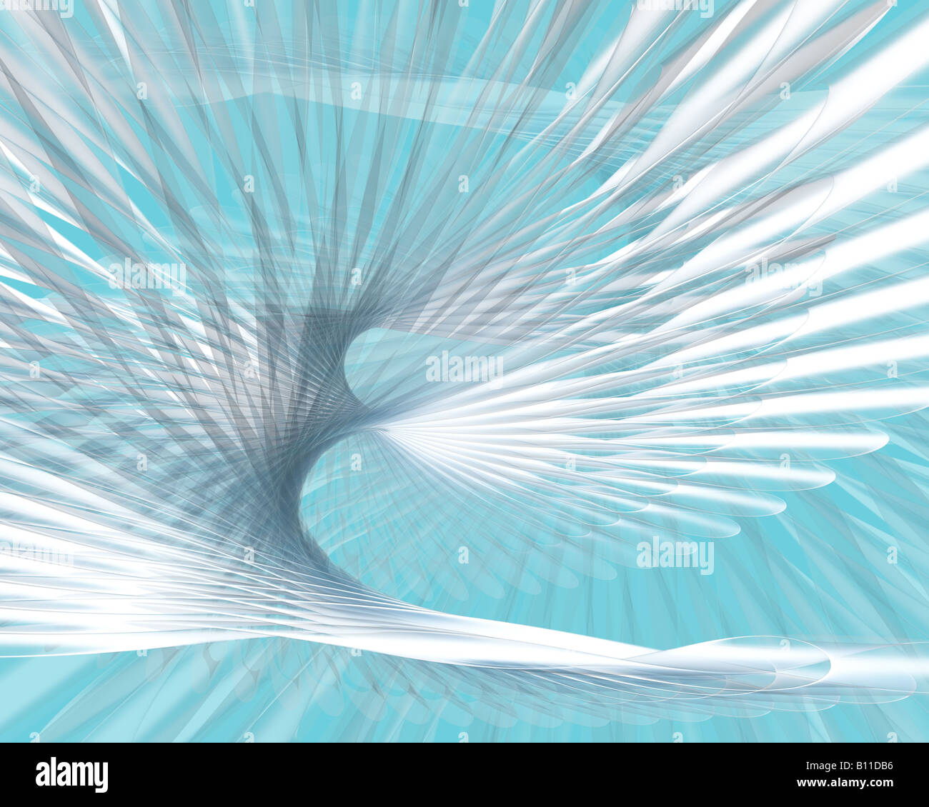 3D gerenderte Darstellung eine coole blaue abstrakte Hintergrund symbolisiert Freigeist Stockfoto